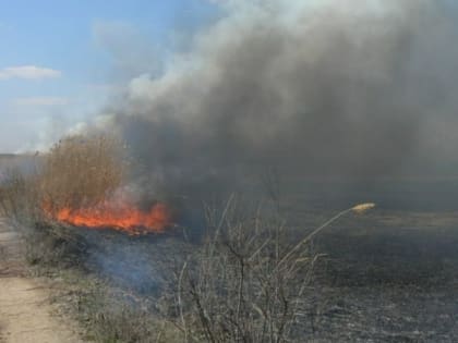 В Астраханской области сохраняется чрезвычайная пожароопасность