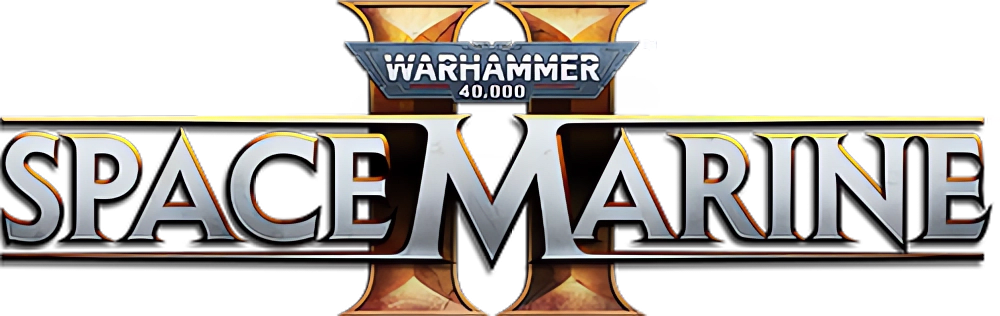 The Warhammer 40k: Space Marine II logo