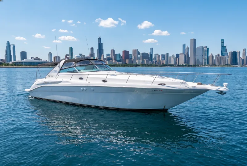 rent a 52ft Sea Ray Sundancer Yacht for a luxury boat rental in chicago