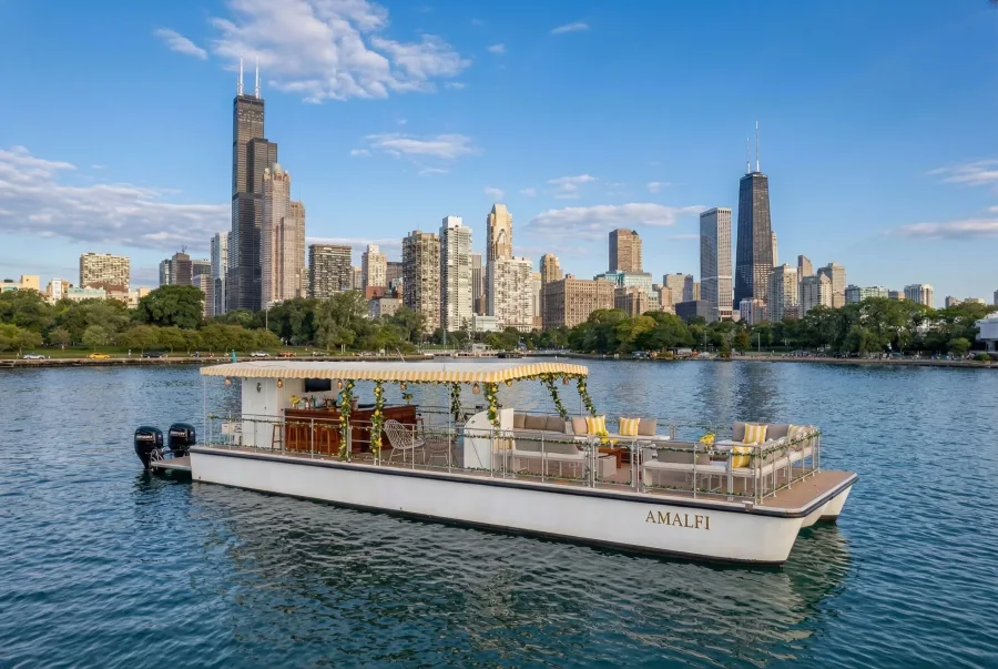 rent a 78ft Power Catamaran for a luxury boat rental in chicago