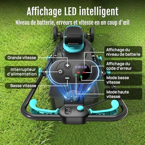 Vue 3 de Yardcare Tondeuse Gazon Batteriemax