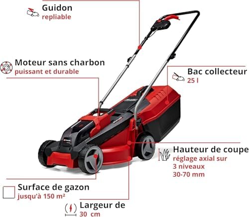 Vue 3 de Einhell Tondeuse Gazon
