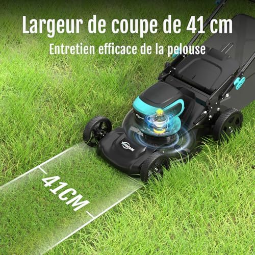 Vue 4 de Yardcare Tondeuse Gazon Batteriemax