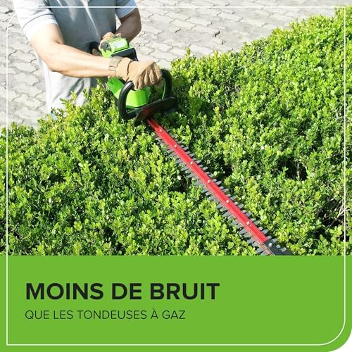 Vue 7 de Greenworks Taillehaie Sans Fil
