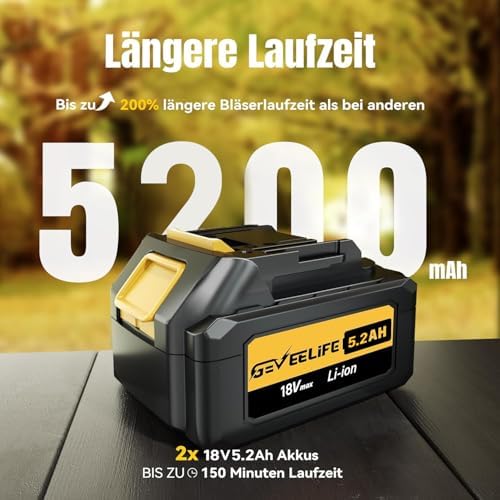 Vue 3 de Geveelife Souffleur Electrique