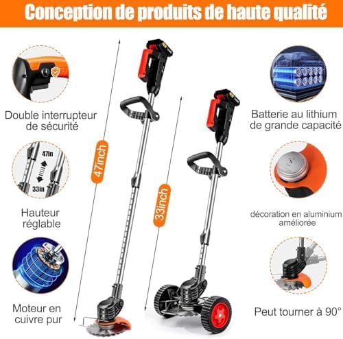 Vue 5 de Debroussailleuse Electrique Sans Filv