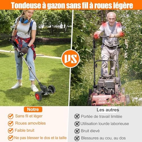 Vue 6 de Debroussailleuse Electrique Sans Filv