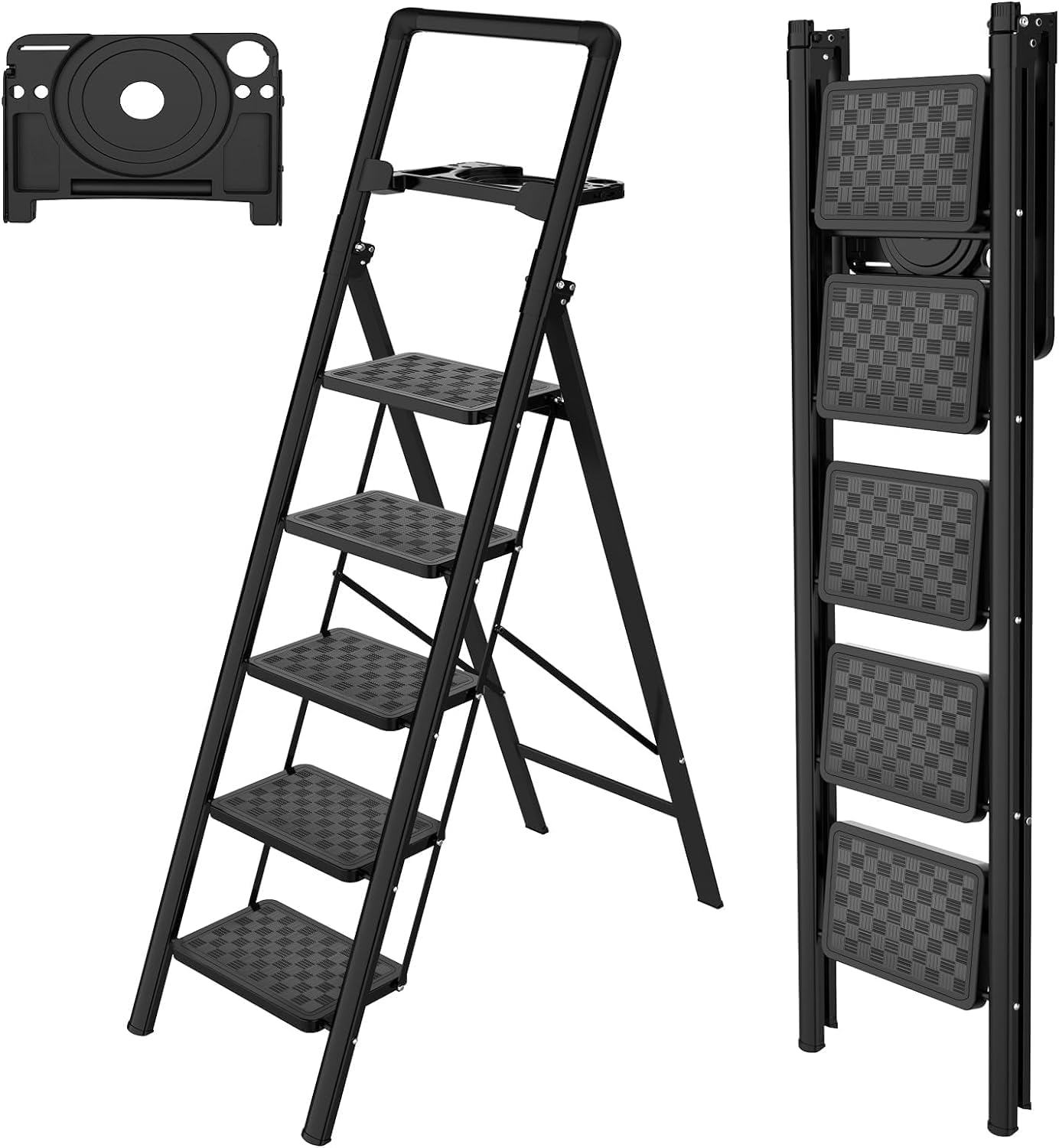 Hbtower Escabeau Marches Pliable