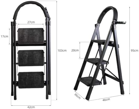 Vue 2 de Escabeau Marches Pliable Marche