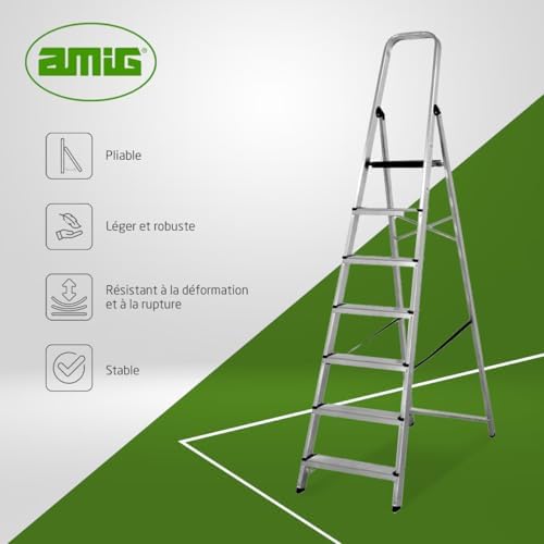 Vue 3 de Amig Echelle Pliable Marches