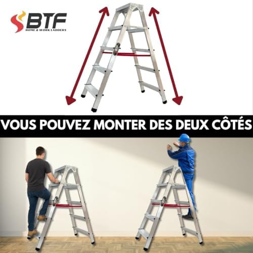 Vue 4 de Btf Escabeau Pliable Marches
