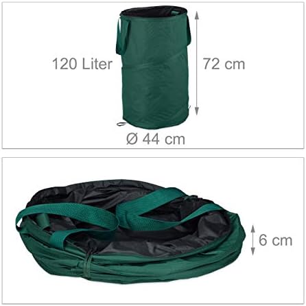 Vue 4 de Relaxdays Vert Popup Sac