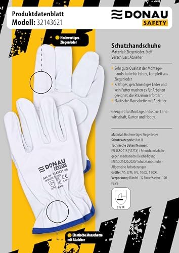Vue 5 de Donau Safety Gants De