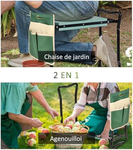 Vue 4 de Outsunny Tabouret De Jardin