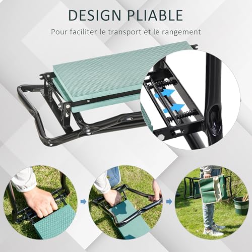 Vue 5 de Outsunny Tabouret De Jardin