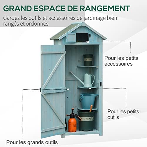Vue 3 de Outsunny Armoire De Jardin