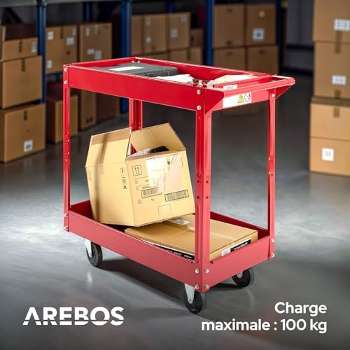 Vue 4 de Arebos Chariot Servante Datelier
