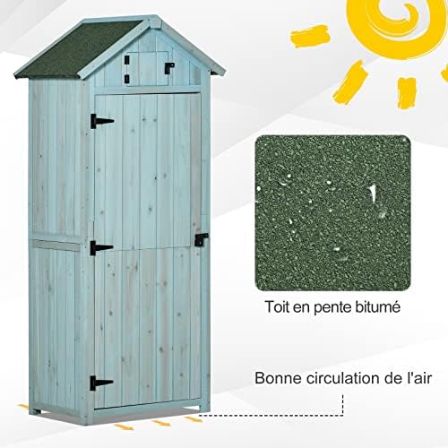 Vue 4 de Outsunny Armoire De Jardin