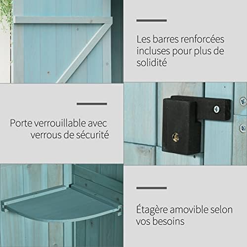 Vue 5 de Outsunny Armoire De Jardin