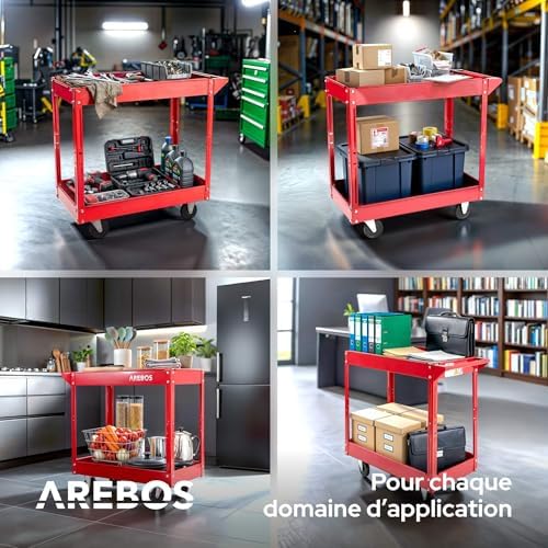 Vue 7 de Arebos Chariot Servante Datelier
