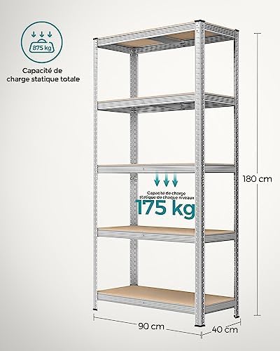 Vue 2 de Songmics Lot De Etagere