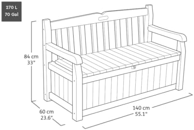 Vue 3 de Keter Banccoffre De Jardin