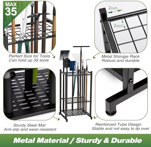 Vue 3 de Organiseur Doutils De Jardin