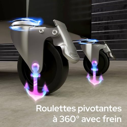 Vue 4 de Arebos Chariot Datelier Avec