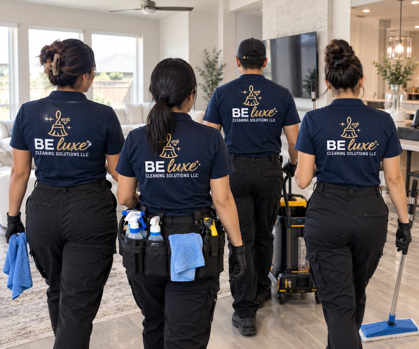 Our cleaning team at work
