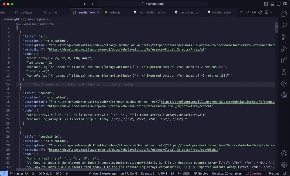 does it mutate scraped data output