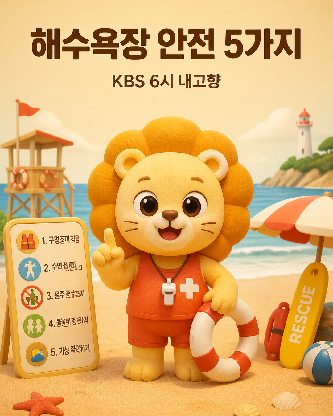 방송픽 해수욕장 안전 5가지