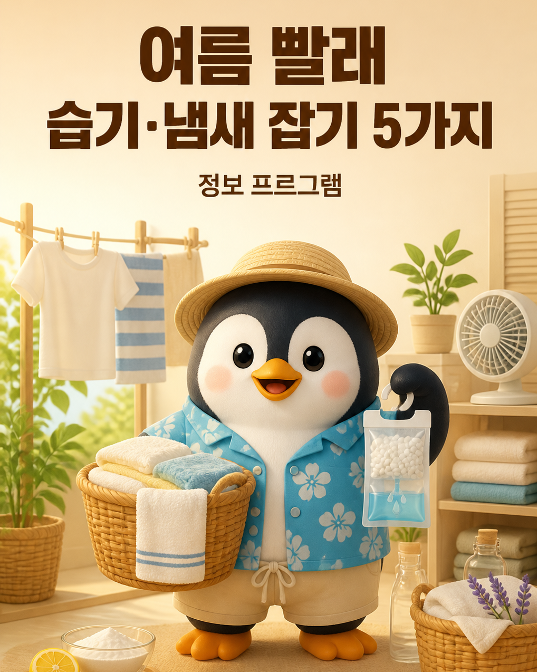 방송픽 여름 빨래 습기·냄새 잡기 5가지