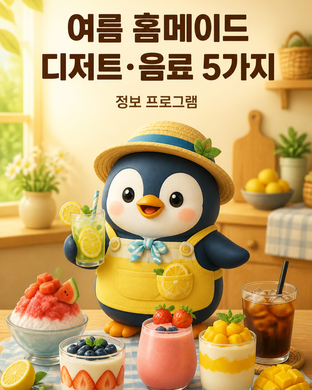 방송픽 여름 홈메이드 디저트·음료 5가지