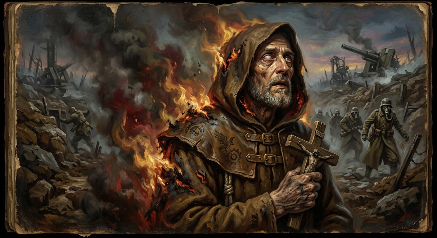 Brother Tomislav — Brother Tomislav, rendered as oil-painting.