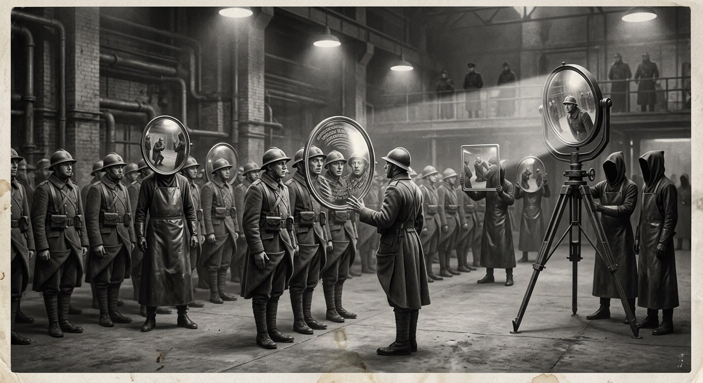 The Mirror-Lords — On Their Appearance, rendered as photograph.