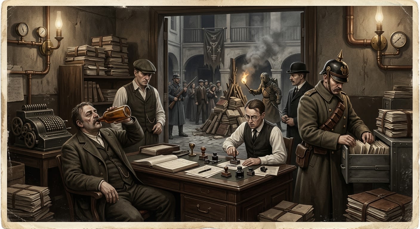 The Witch-Hunts of Toulouse — On the Date, Since Records Has Been Drinking Again, rendered as photograph.