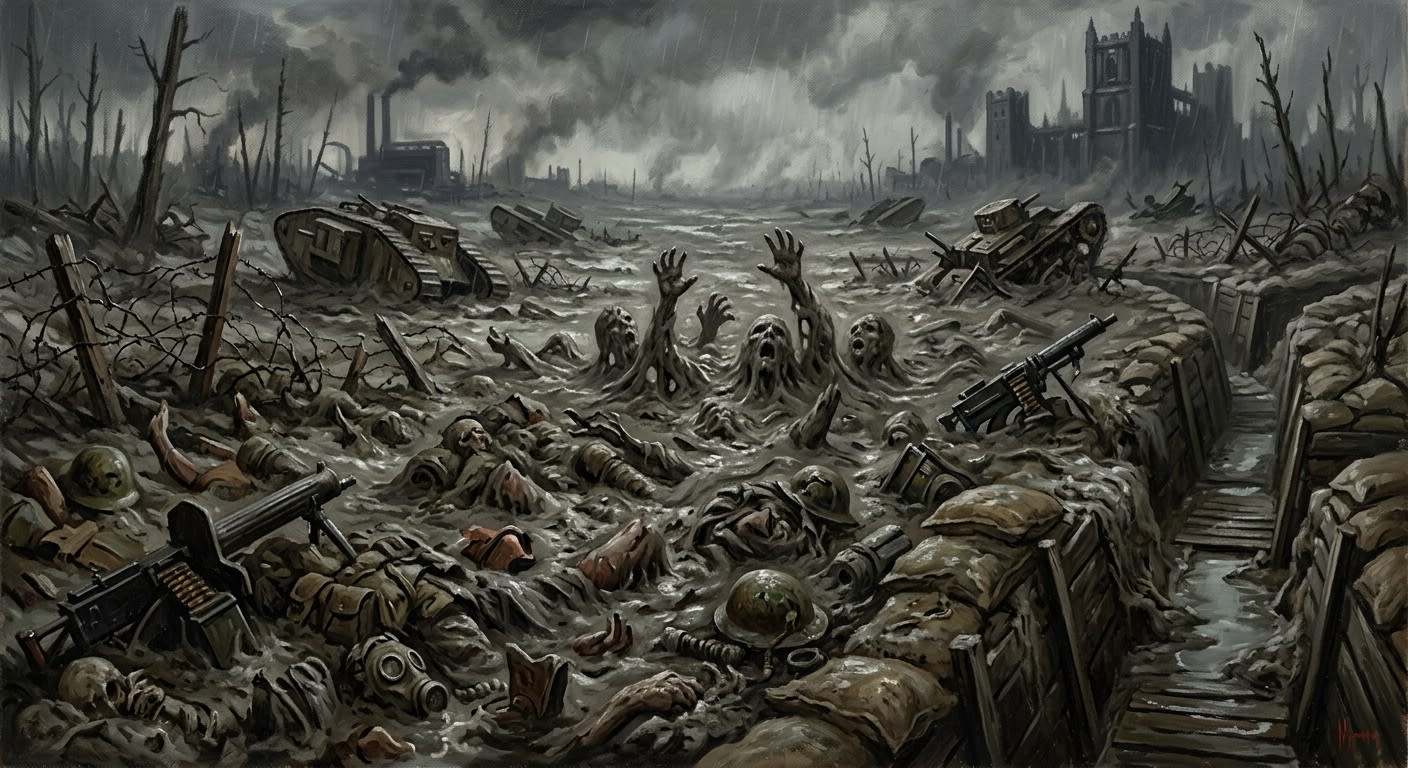 Flesh-Mud — Flesh-Mud, rendered as oil-painting.