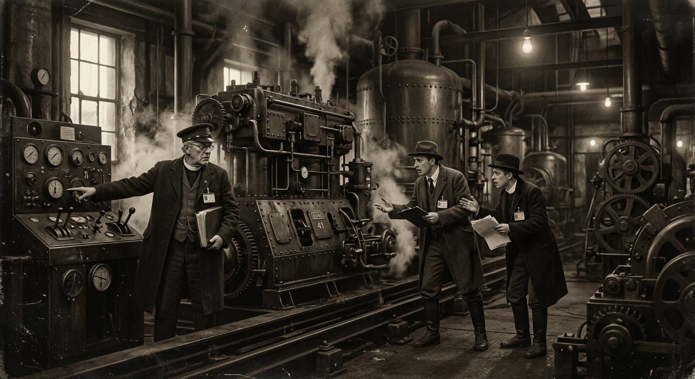 Sulking Engines — On the Accepted Lies, rendered as photograph.