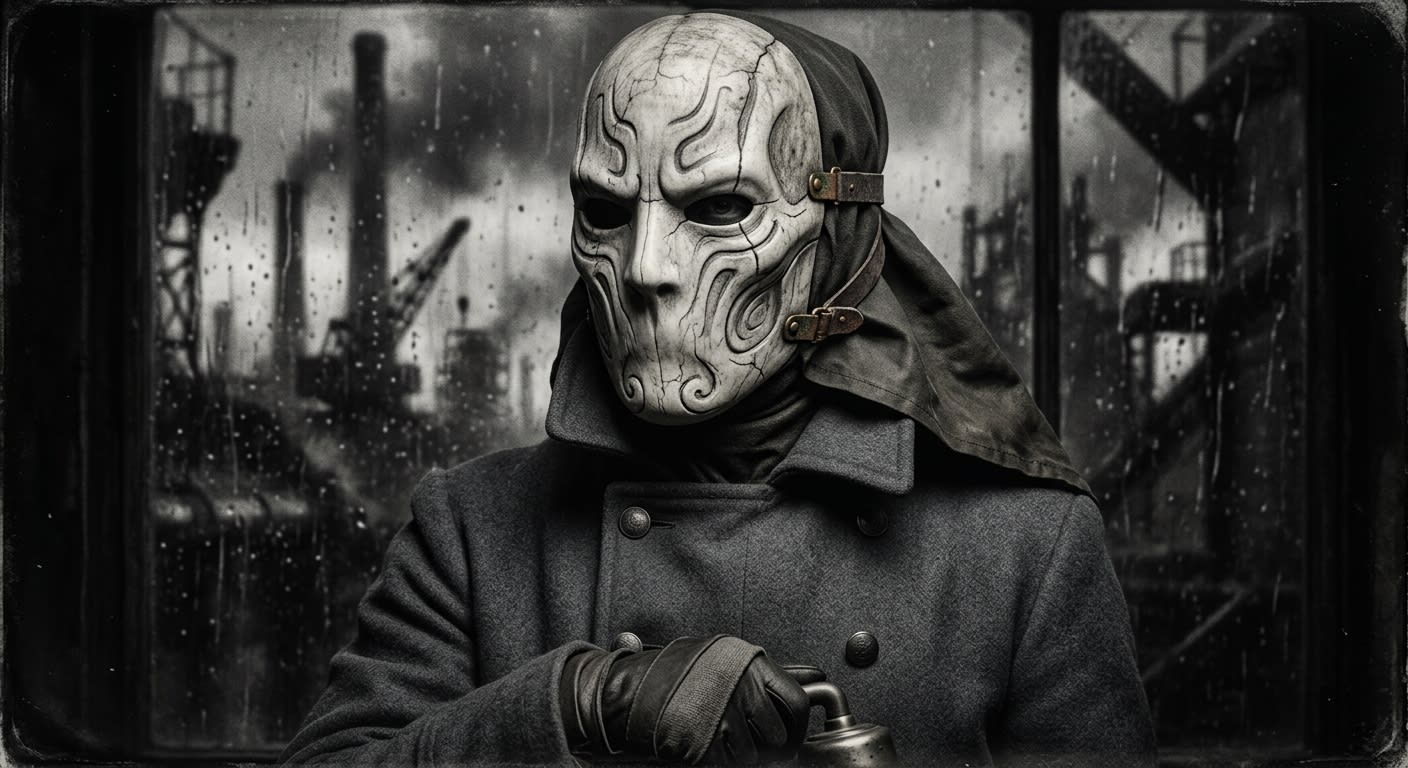 Storm Warden Ilex Marr — On the Mask, rendered as photograph.