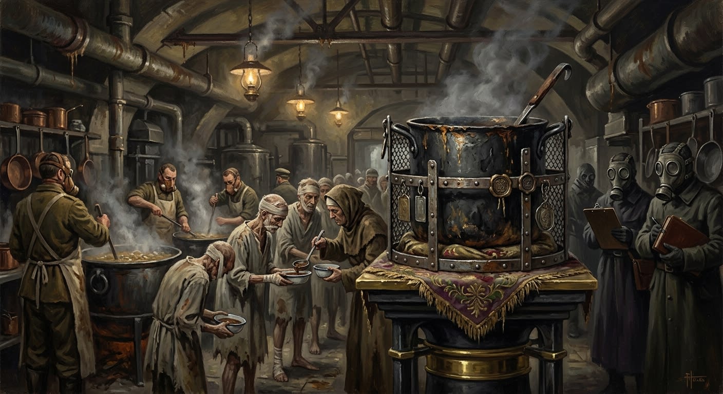 Saint Marrow-of-the-Ladle — Saint Marrow-of-the-Ladle, rendered as oil-painting.
