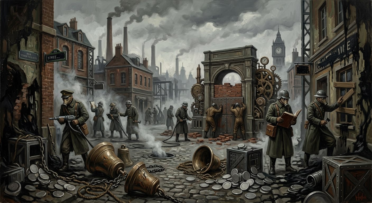 The Redaction of Épernay — The Redaction of Épernay, rendered as oil-painting.