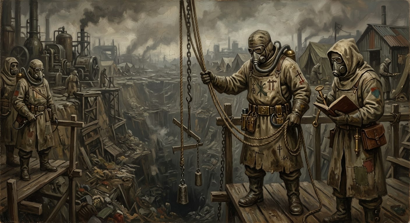 Hunger Wardens — Hunger Wardens, rendered as oil-painting.