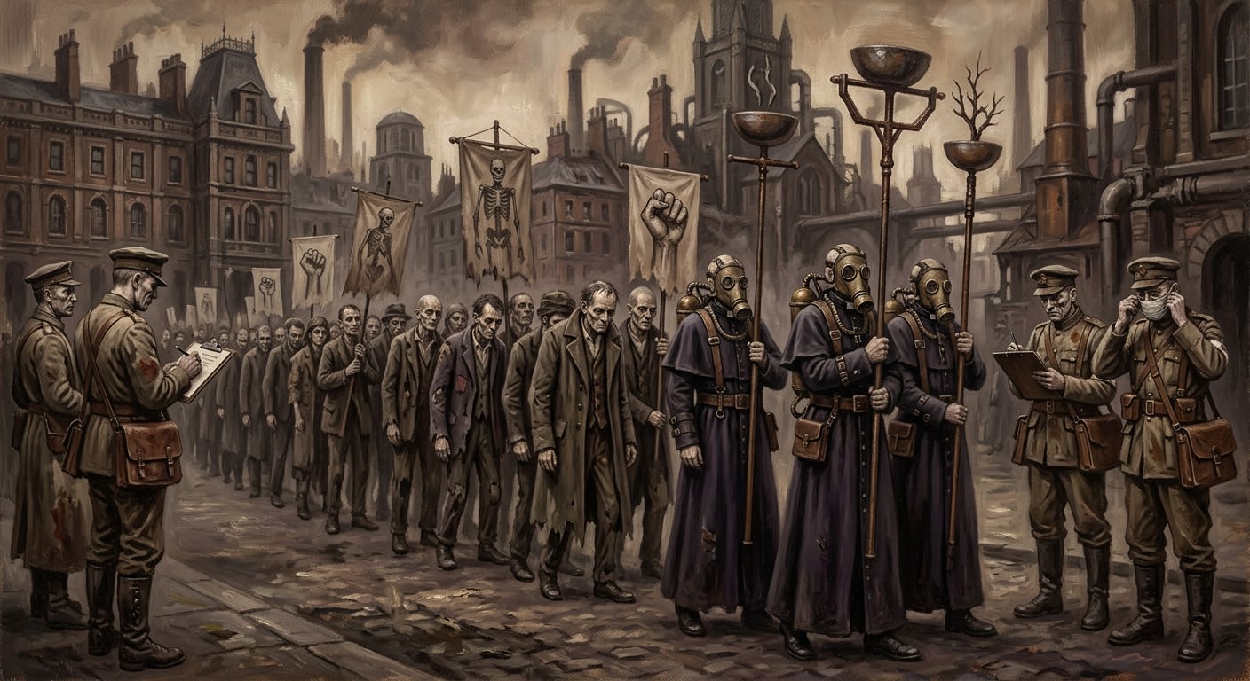 Triumph of the Gaunt — Triumph of the Gaunt, rendered as oil-painting.