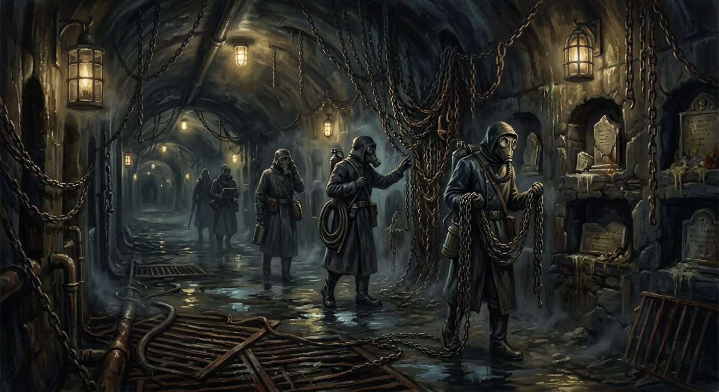 The Dead Gallery — The Dead Gallery, rendered as oil-painting.