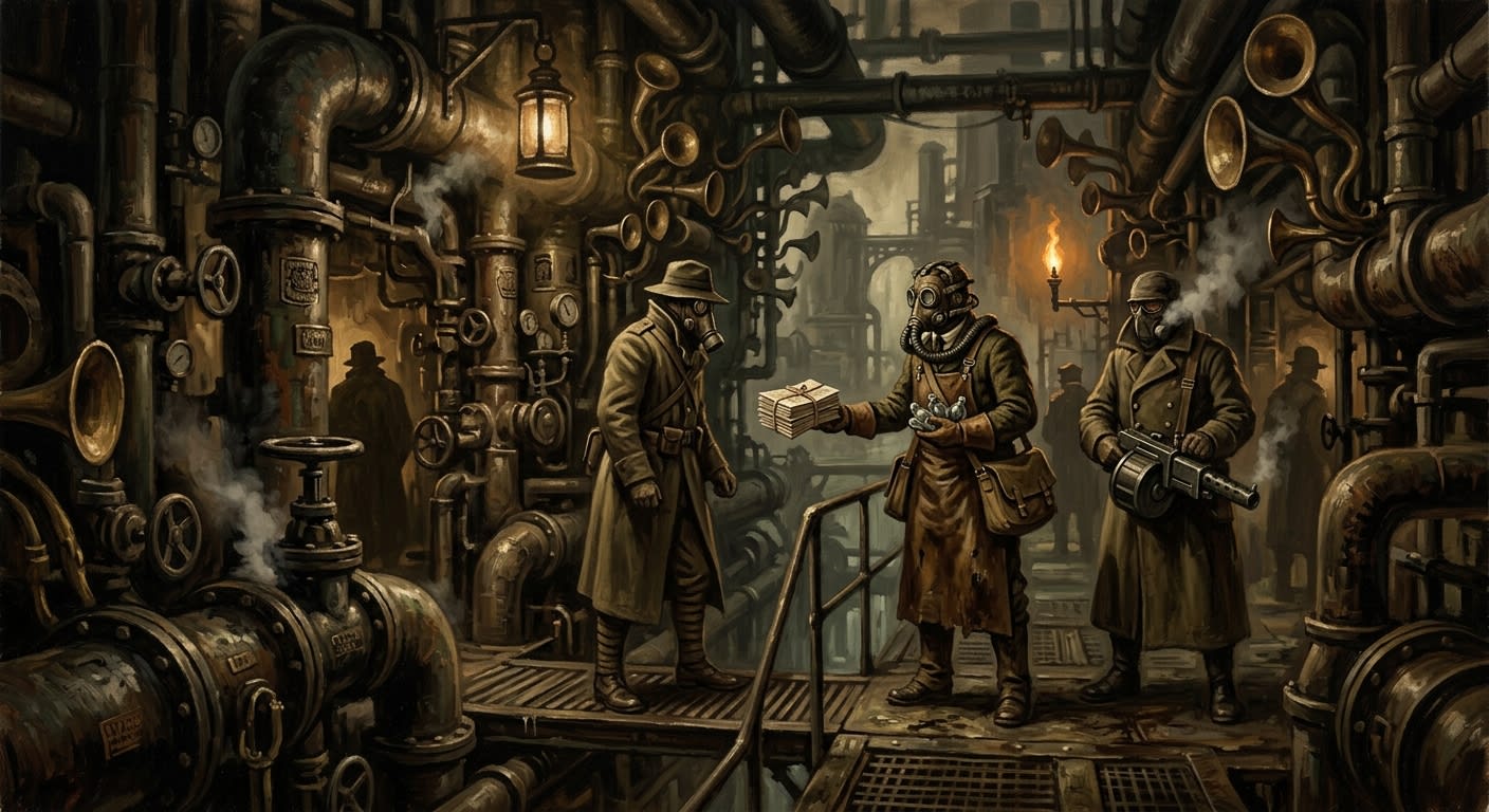The Underchord Cartel — The Underchord Cartel, rendered as oil-painting.