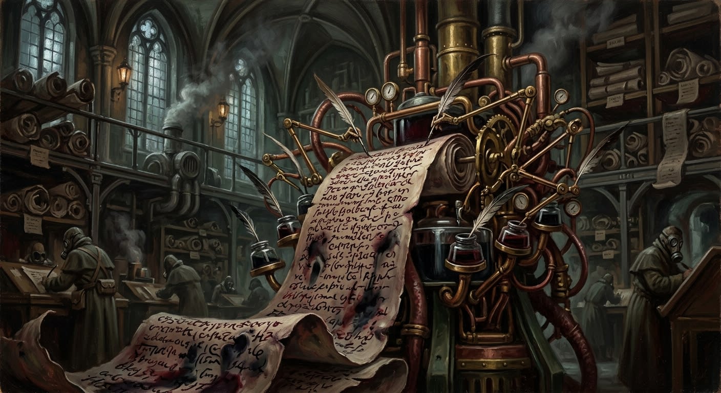 The Living Addenda — The Living Addenda, rendered as oil-painting.