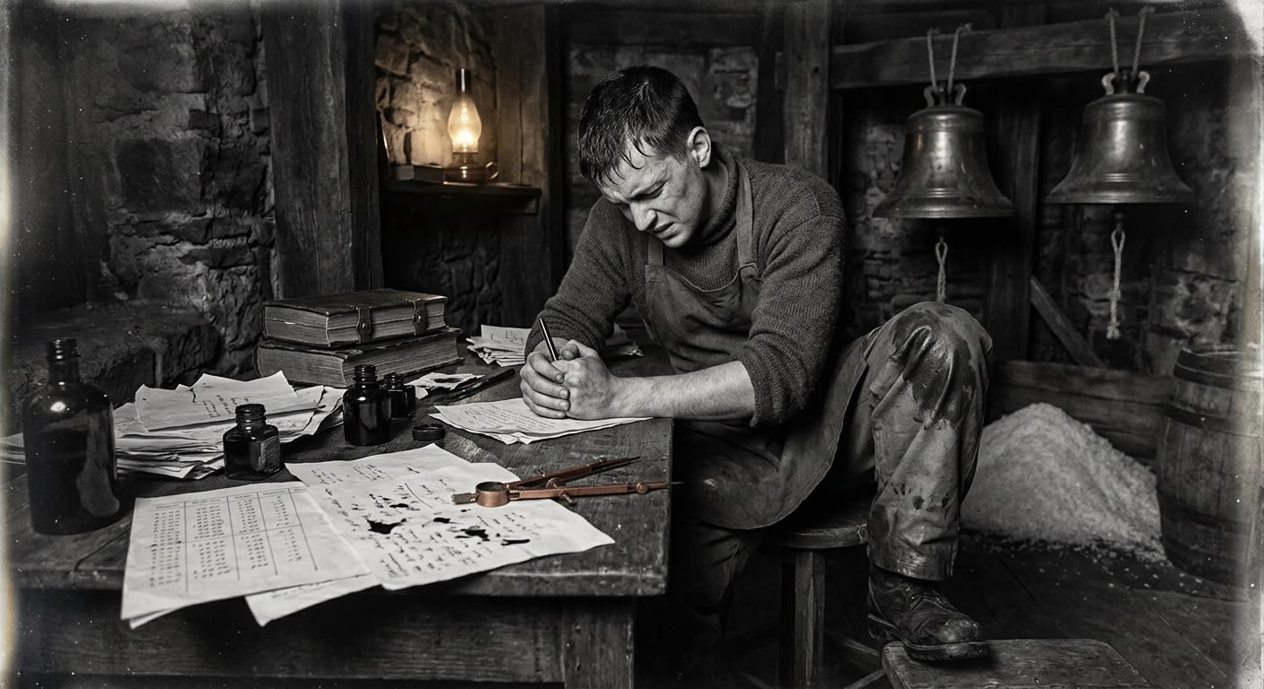 Bell-Warden Andros Pell — On His Apprenticeship Among Bronze and Salt, rendered as photograph.
