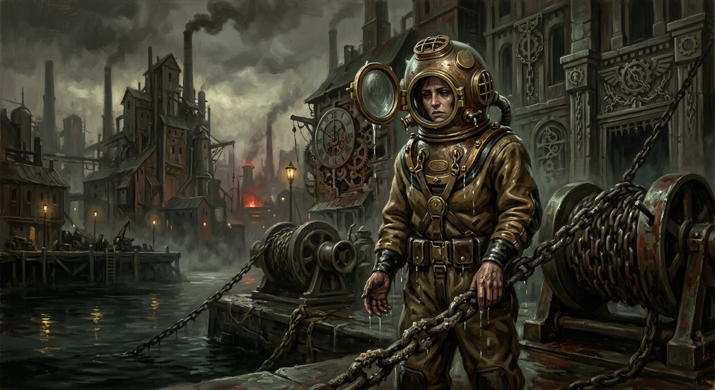 Diver-Matron Sera — Diver-Matron Sera, rendered as oil-painting.