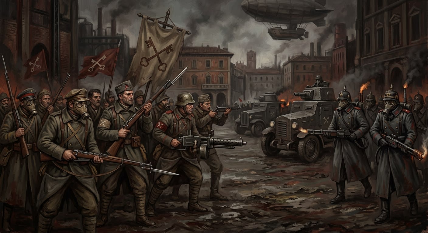 Coalition of the Crossed Keys — Coalition of the Crossed Keys, rendered as oil-painting.
