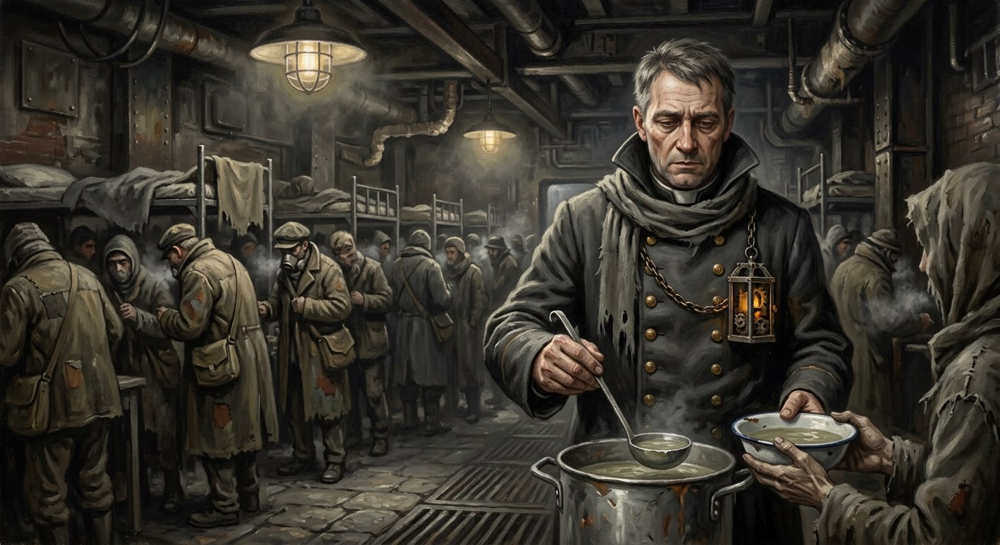 Father Lukasz — Father Lukasz, rendered as oil-painting.